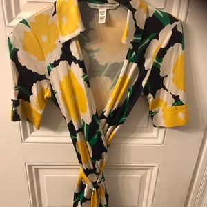 DVF floral wrap dress